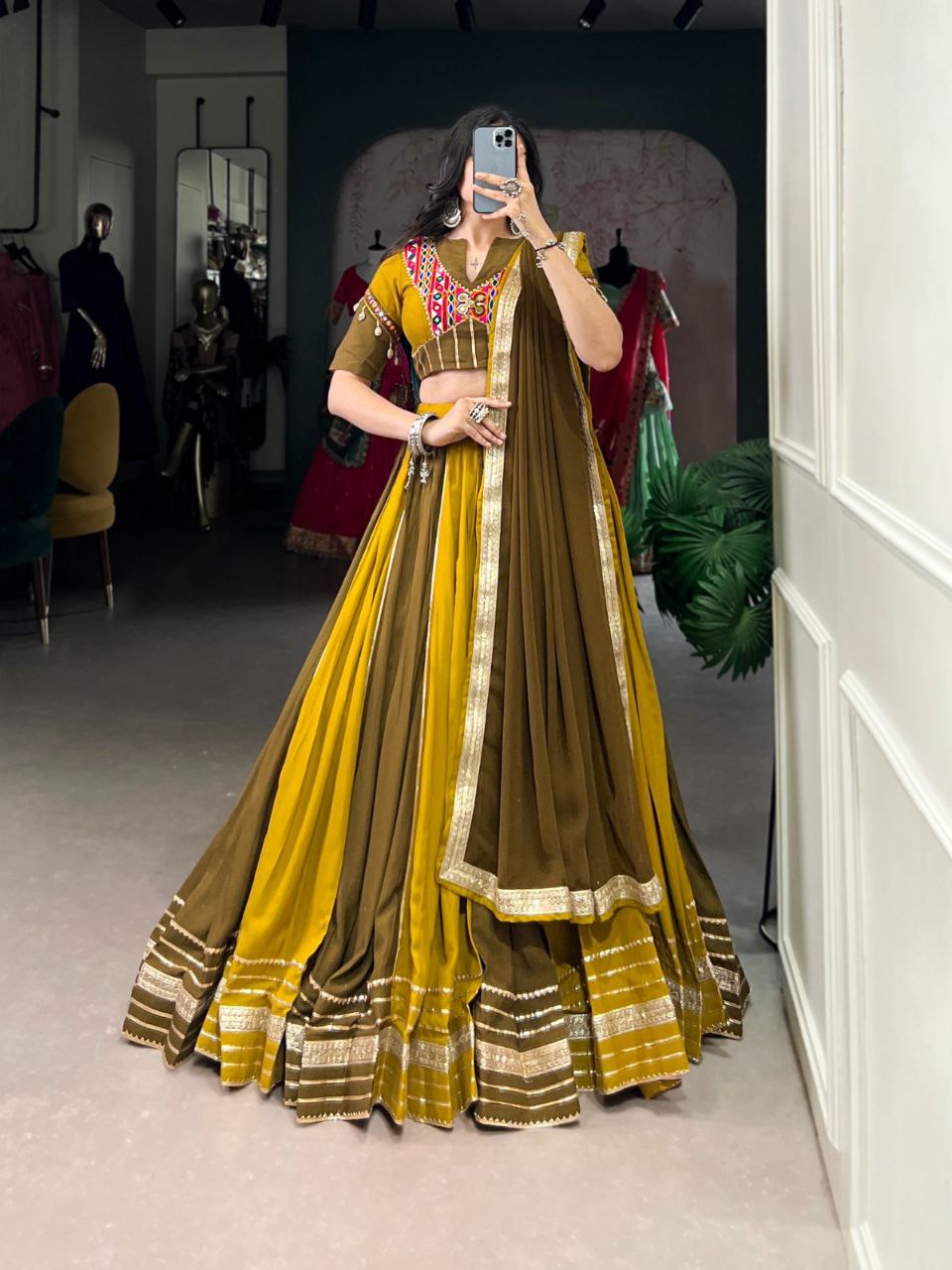 Navratri Lehenga Choli Designs Collection 2025 – Traditional Rayon Lehenga Choli Set