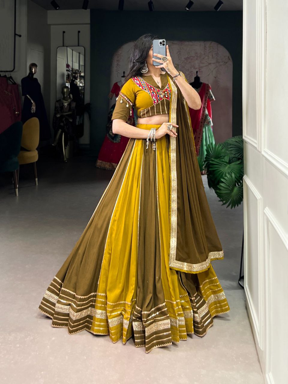 Navratri Lehenga Choli Designs Collection 2025 – Traditional Rayon Lehenga Choli Set