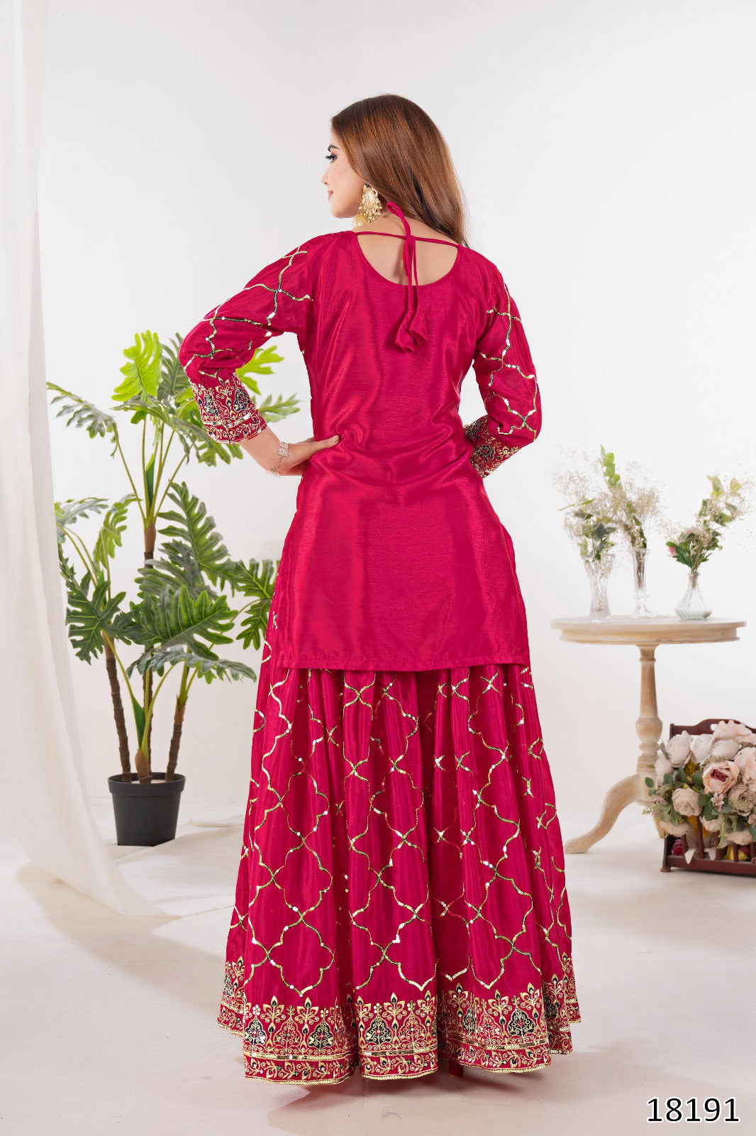 Premium Quality Karwa & Diwali Festive Special Sharara Palazzo Dress
