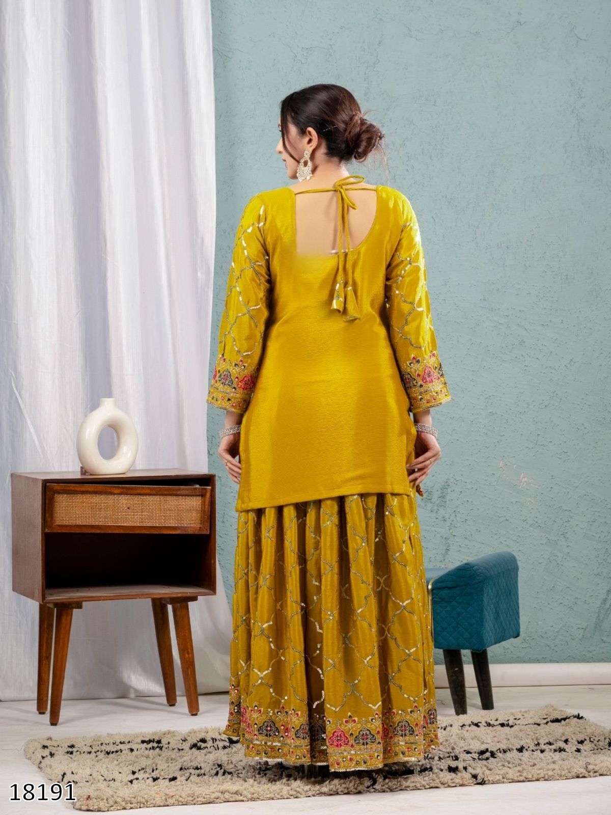 Premium Quality Karwa & Diwali Festive Special Sharara Palazzo Dress