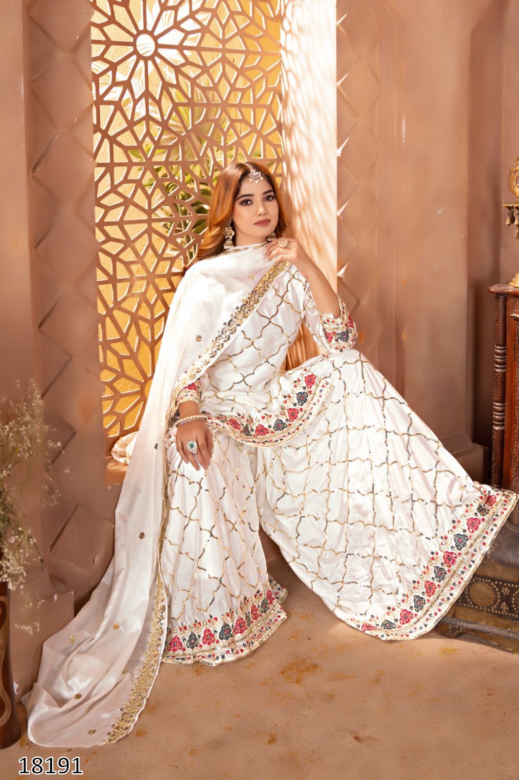 Premium Quality Karwa & Diwali Festive Special Sharara Palazzo Dress
