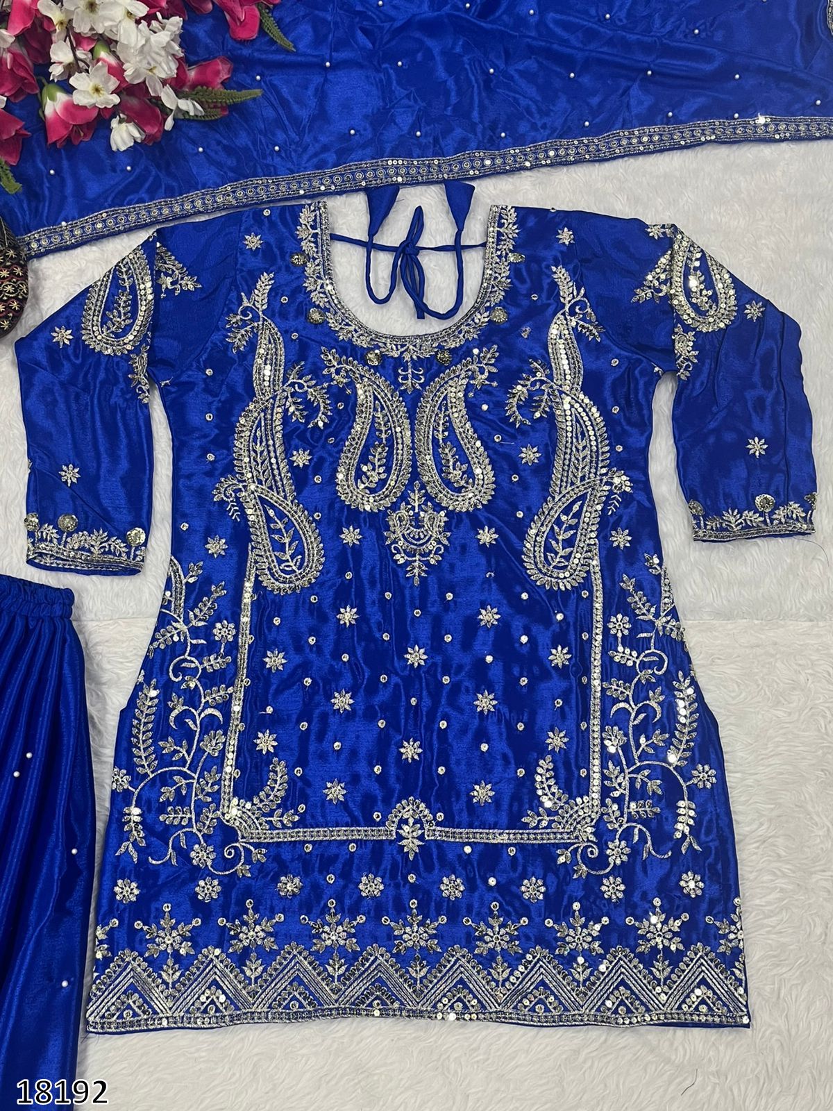 Karwa Chauth Special Dress: New Designer Party Wear Top with Sharara Palazzo & Dupatta