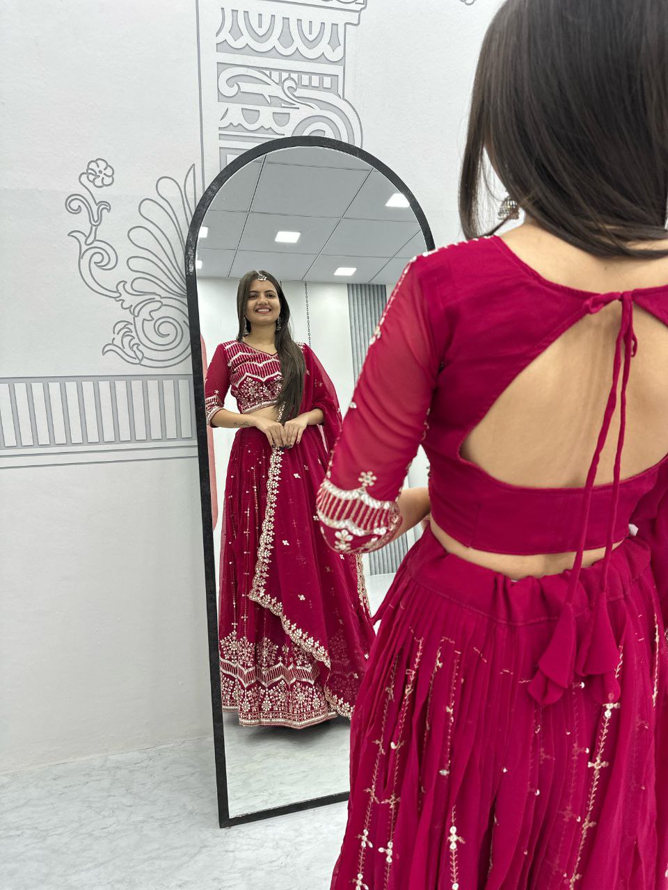 Premium Embroidered Lehenga Choli Set | Heavy Fox Georgette