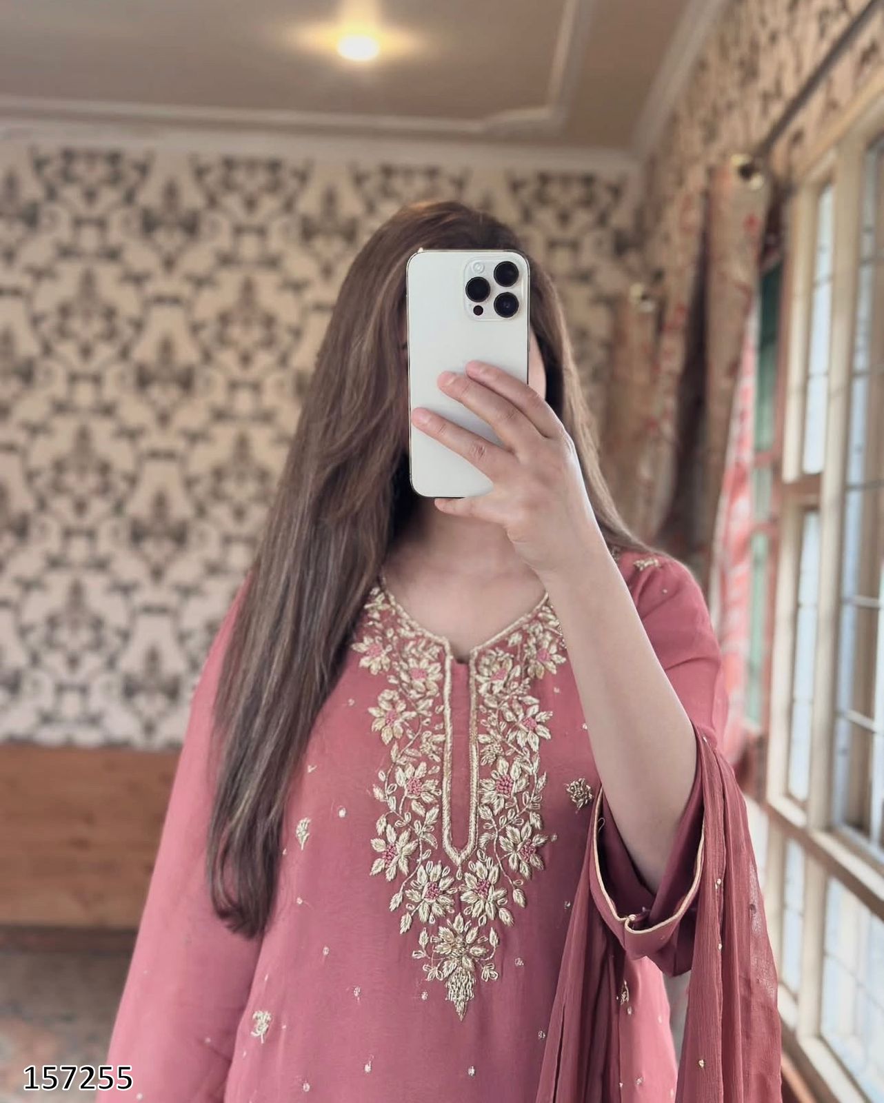 Premium Fox Georgette Embroidered Suit with Dupatta – Party & Occasion Wear