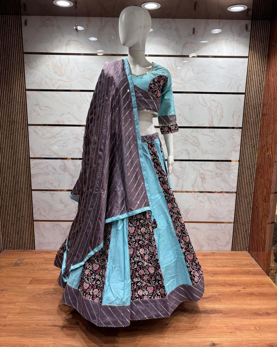 Premium Sayona Vichitra Laheriya Chaniya Choli Set