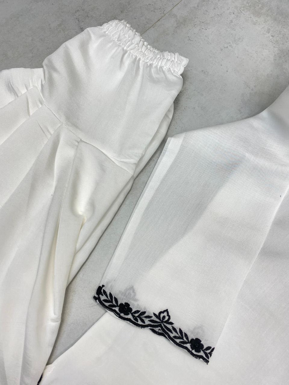 Roman Silk Farsi Salwar Suit with Organza Dupatta | Designer Wear