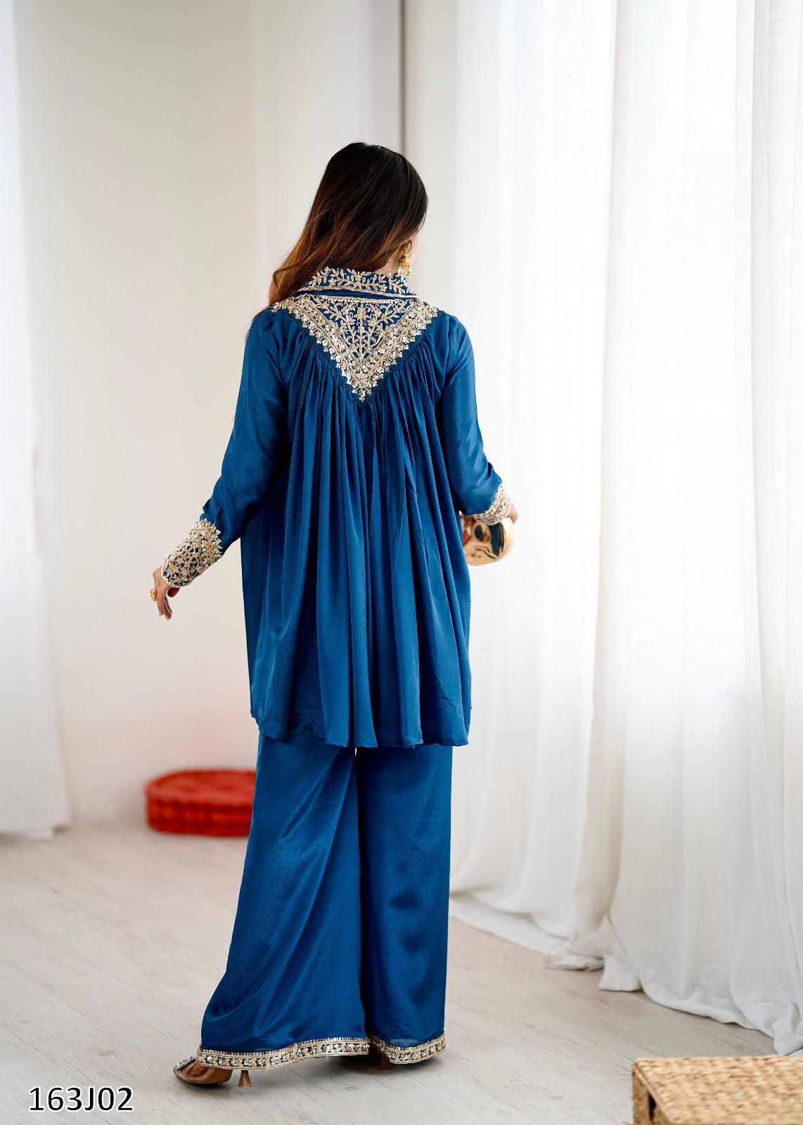 Trendy & Comfortable Cord Set for Women – Heavy Chinon with Embroidery