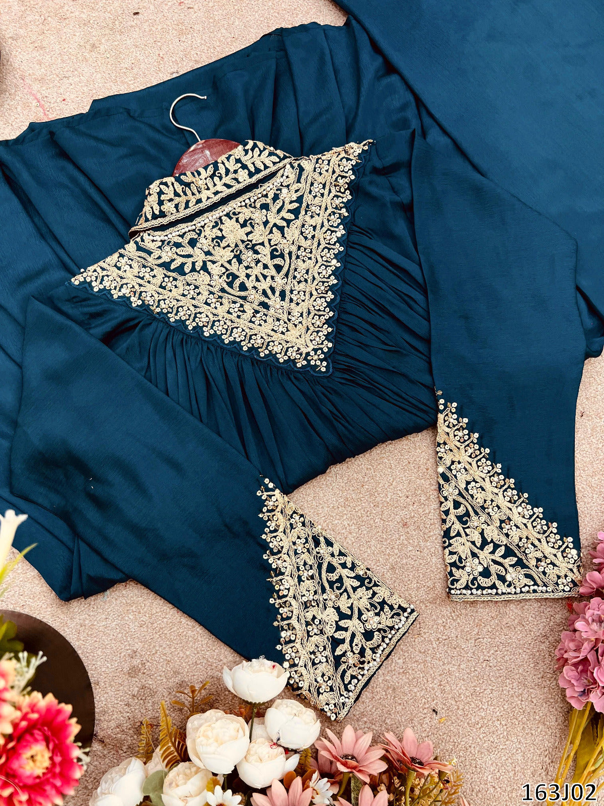 Trendy & Comfortable Cord Set for Women – Heavy Chinon with Embroidery