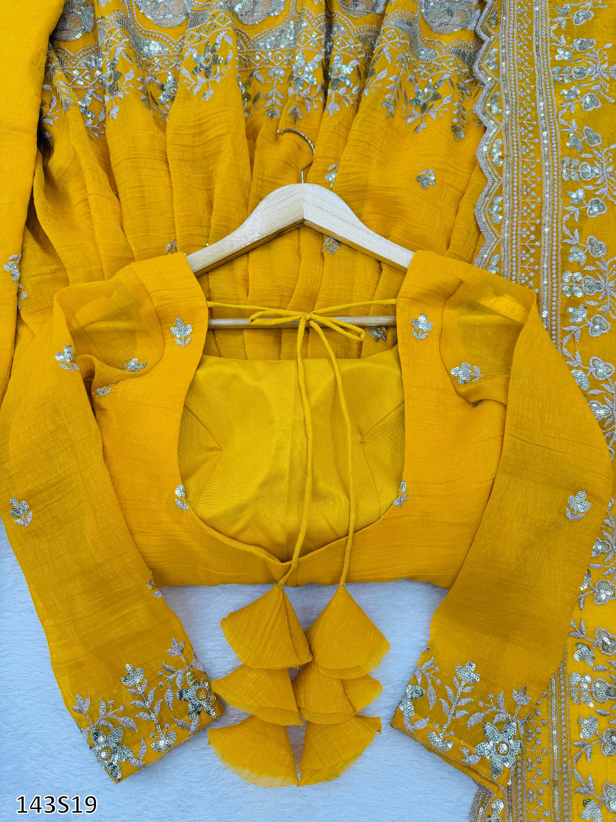 Haldi Special PREMIUM DESIGNER ANARKALI SUIT WITH PANT & DUPATTA
