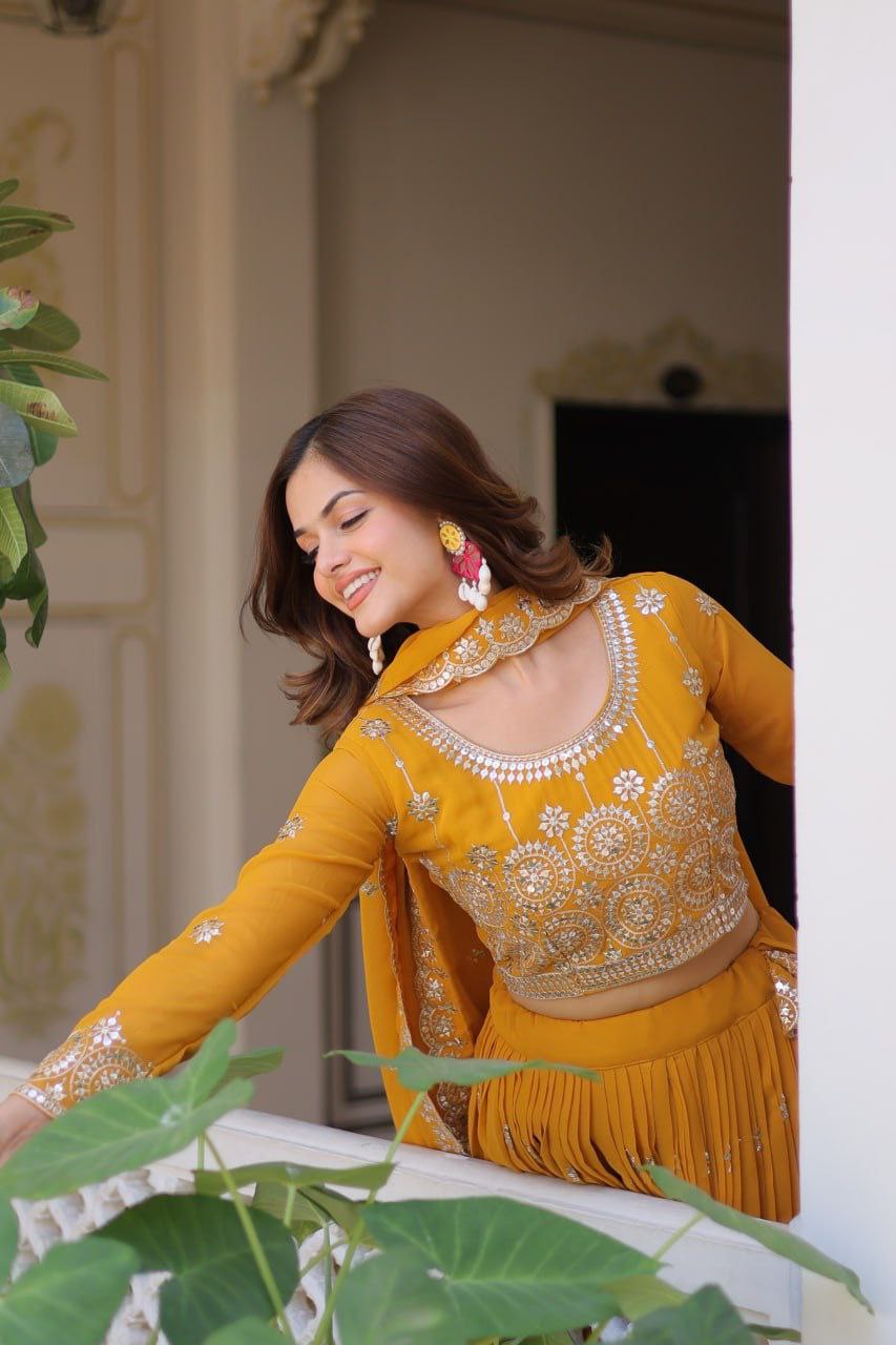 Wedding Lehenga Choli with Heavy Embroidery & Sequence Work | Party Wear Lehenga Choli 2025