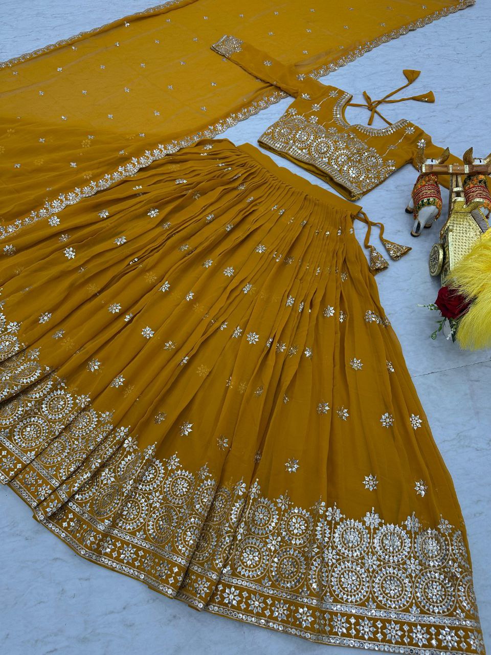 Wedding Lehenga Choli with Heavy Embroidery & Sequence Work | Party Wear Lehenga Choli 2025