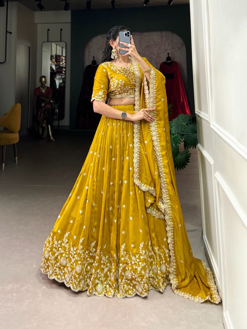 Mustard Wedding Lehenga Choli With Dupatta | Wedding Collection Lehenga Choli 2025