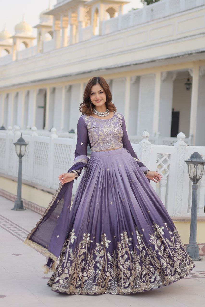 Luxurious Wedding Lehenga Choli with Elegant Flair & Designer Dupatta