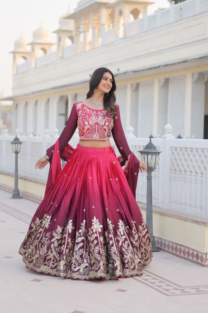 Luxurious Wedding Lehenga Choli with Elegant Flair & Designer Dupatta