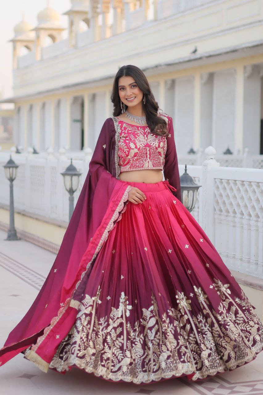 Luxurious Wedding Lehenga Choli with Elegant Flair & Designer Dupatta