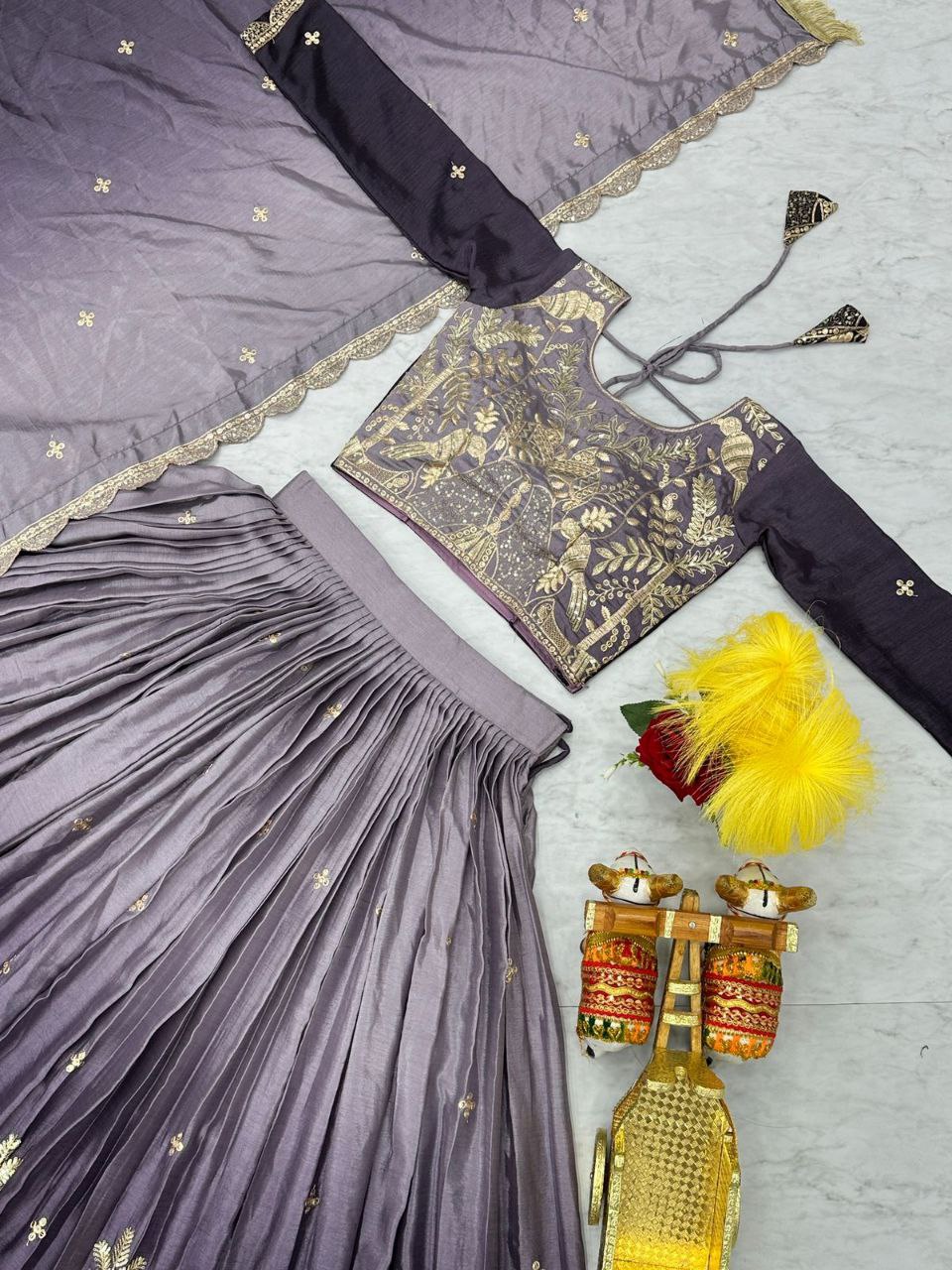Luxurious Wedding Lehenga Choli with Elegant Flair & Designer Dupatta