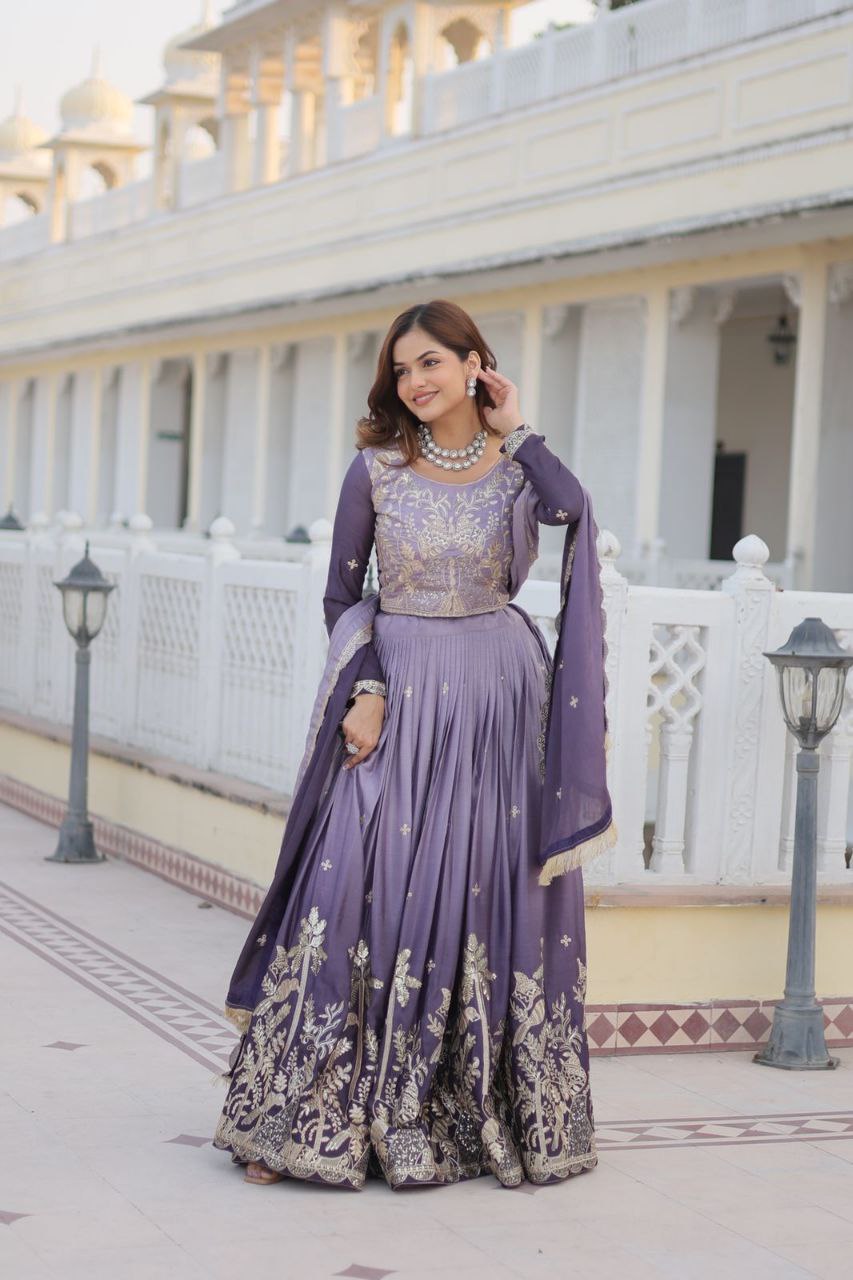 Luxurious Wedding Lehenga Choli with Elegant Flair & Designer Dupatta