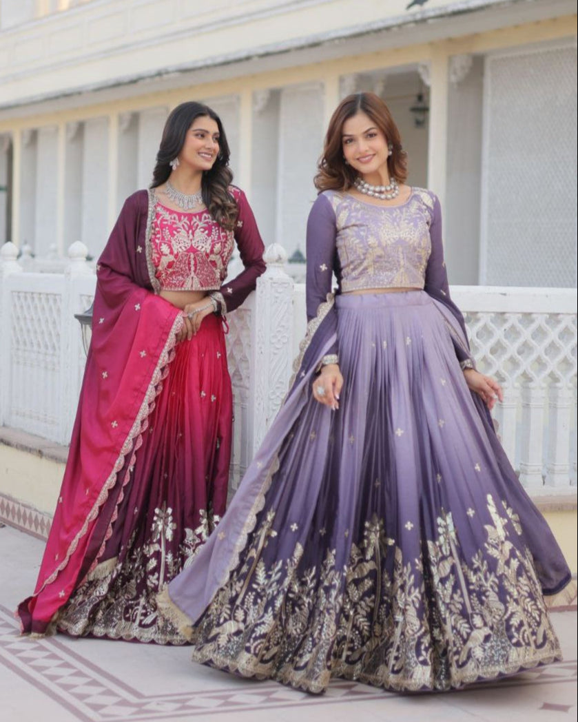 Luxurious Wedding Lehenga Choli with Elegant Flair & Designer Dupatta