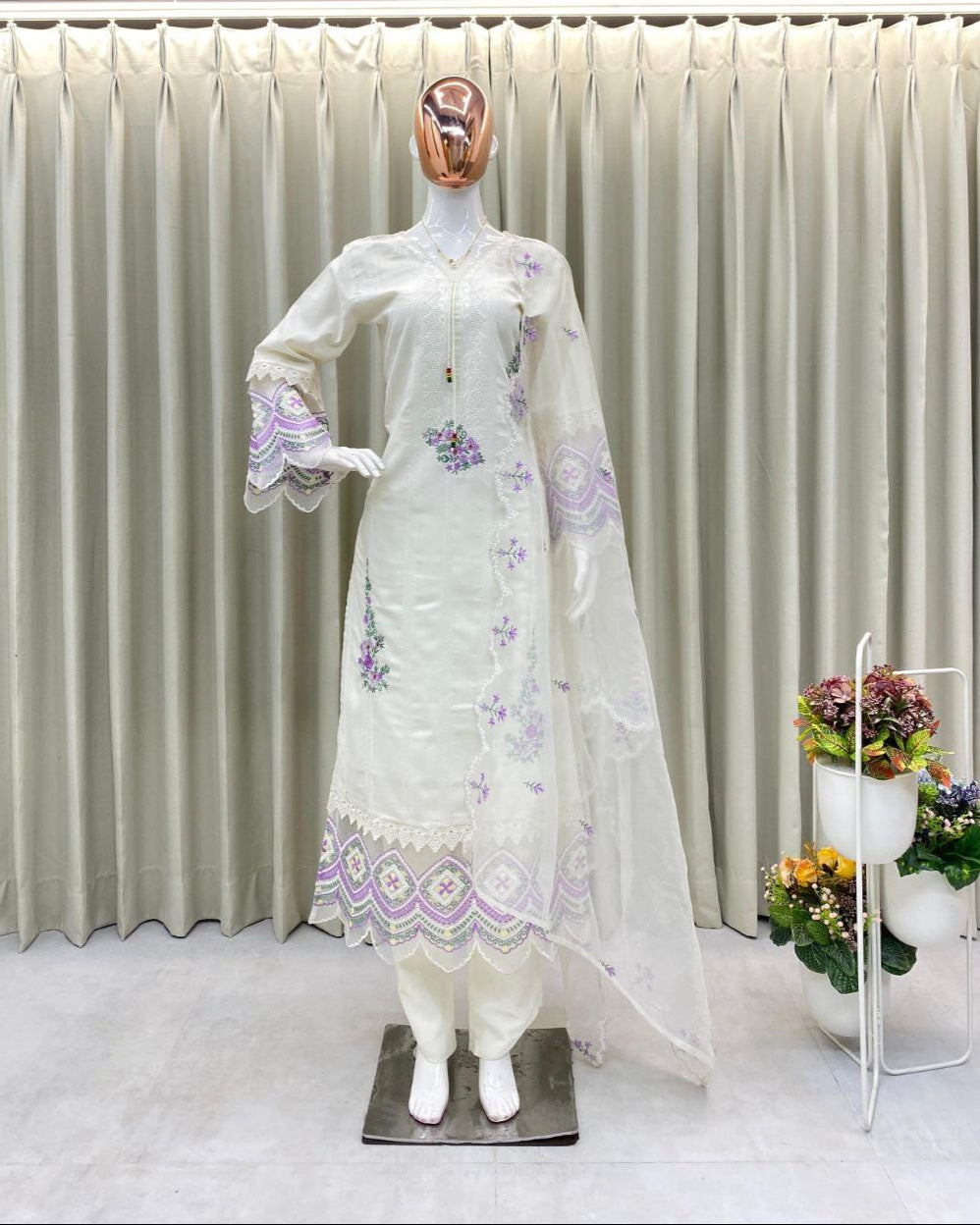Eid Special Embroidered Tesla Suit – Elegant Festive Wear