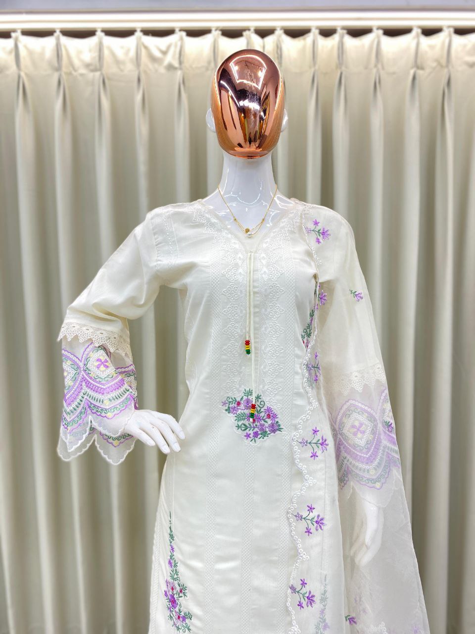 Eid Special Embroidered Tesla Suit – Elegant Festive Wear