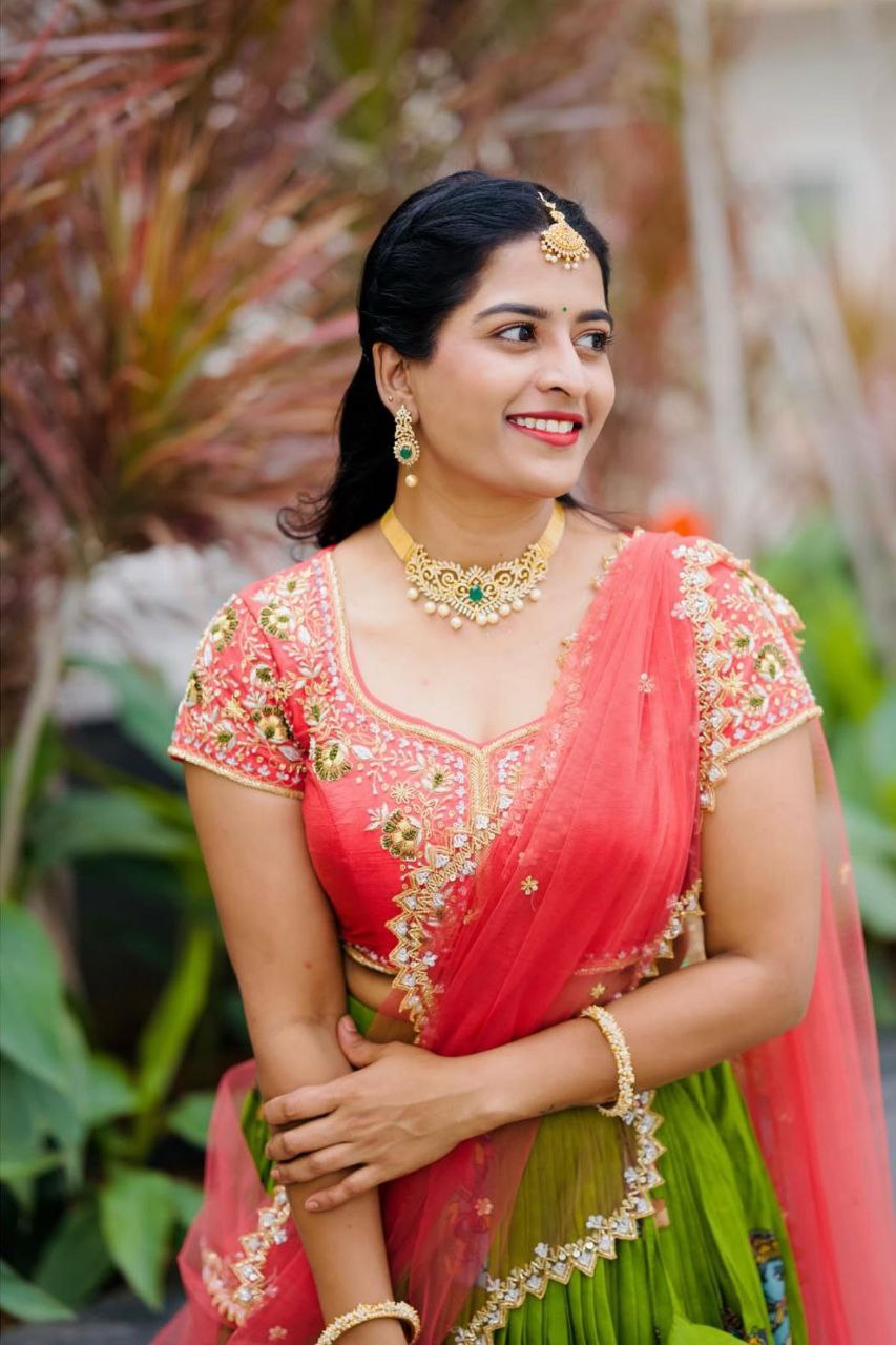 Elegant Kalamkari Lehenga Choli Set – Festive & Wedding Special