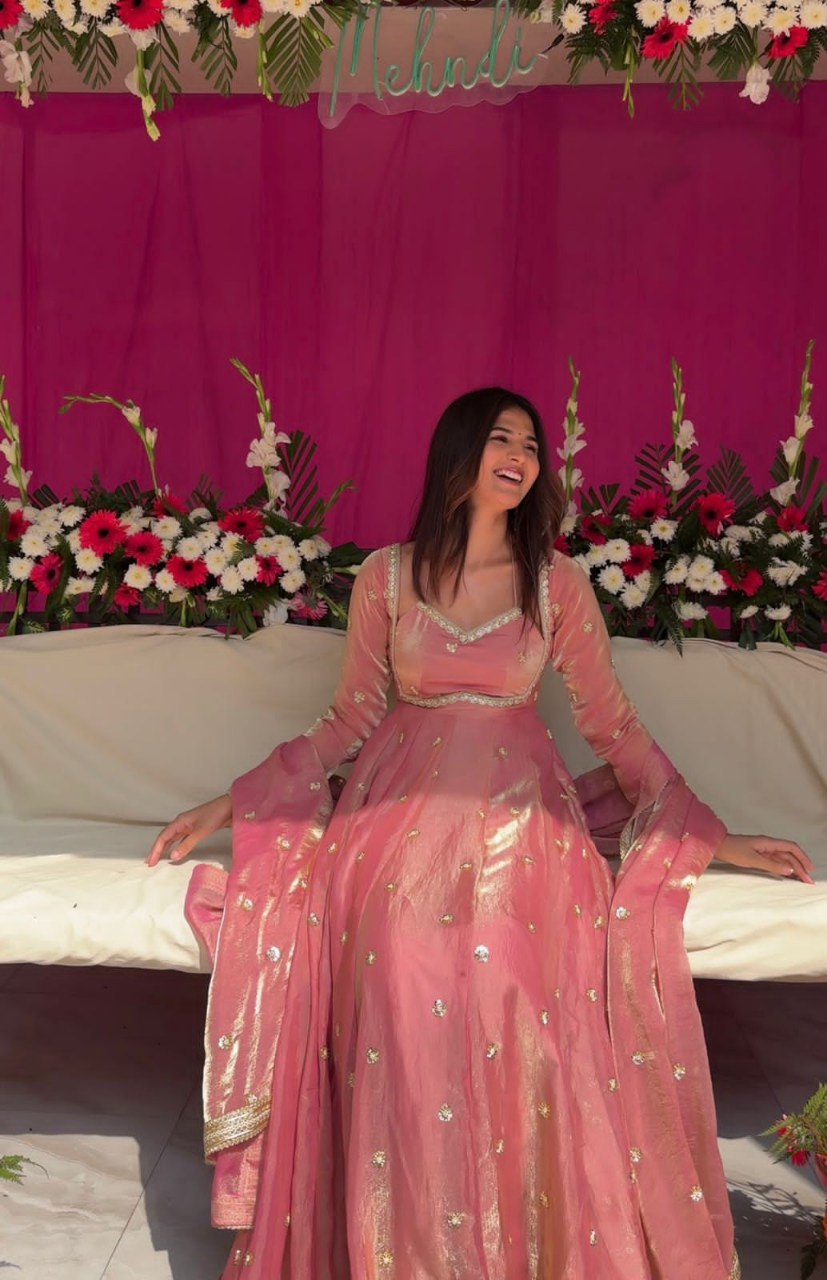 Heavy Fox Georgette Party Wear Kurti Plazo Dupatta Set