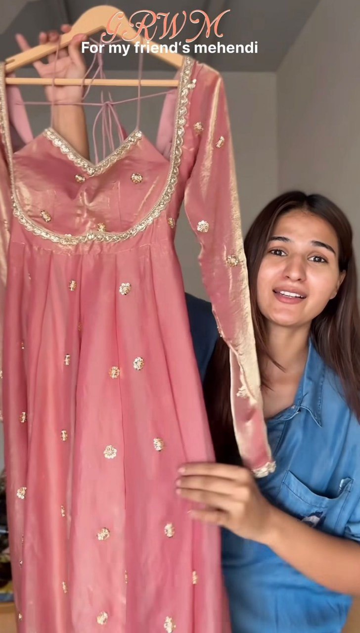 Heavy Fox Georgette Party Wear Kurti Plazo Dupatta Set