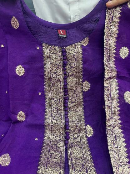 Wedding Special Dhawani Banarasi Sharara Set With Premium Banarasi Silk Fabric