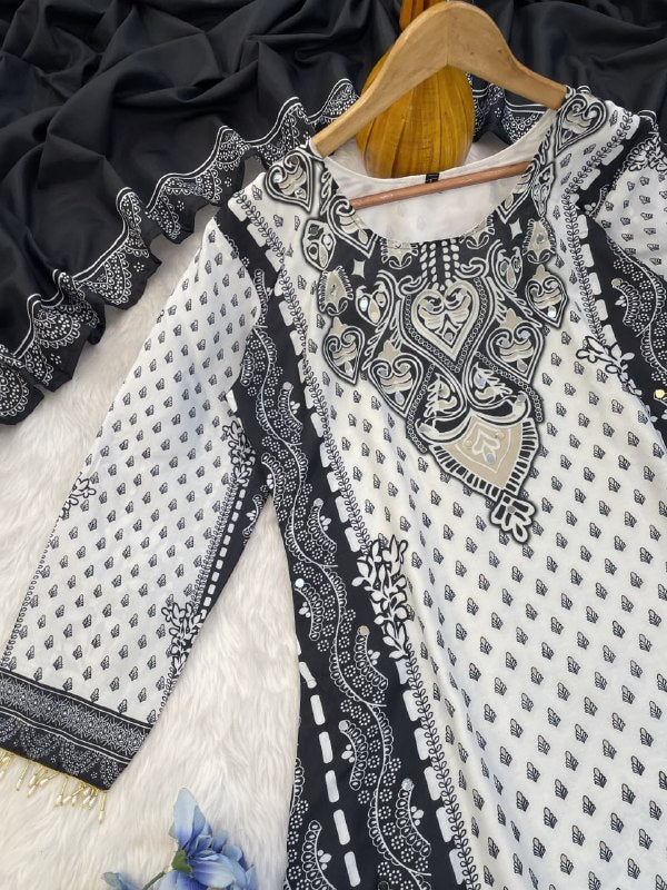 Festive & Party Wear Heavy Muslin Cotton Suit Set