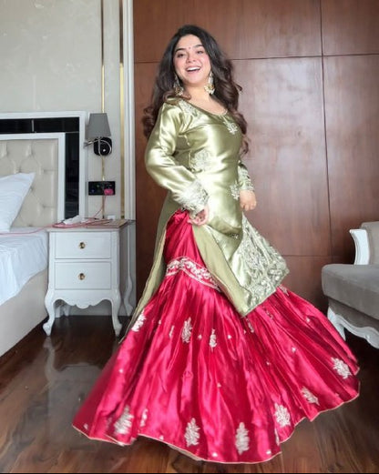 Heavy Viscose Velvet Palazzo Set Perfect for Weddings  and Special Evening Events