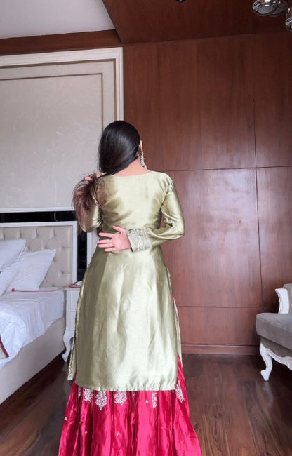 Heavy Viscose Velvet Palazzo Set Perfect for Weddings  and Special Evening Events