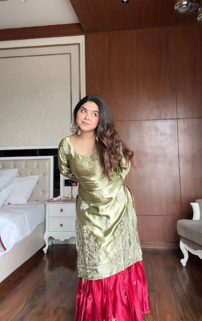 Heavy Viscose Velvet Palazzo Set Perfect for Weddings  and Special Evening Events