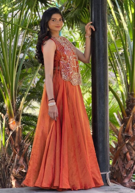 Festival Special Vichitra Silk Lehenga Choli – Heavy Thread & Sequins