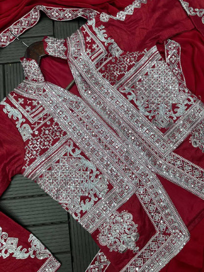SUPER TRENDING DESIGNER SAREE WITH EMBROIDERED KOTI