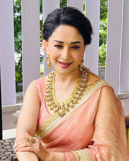 Bollywood Style Banarasi Crush Twill Saree – Sequins & Dori Embroidery Work