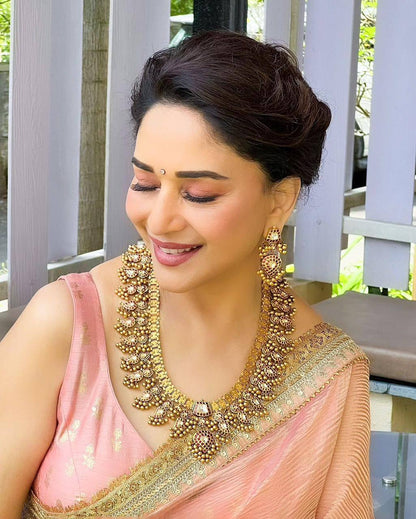 Bollywood Style Banarasi Crush Twill Saree – Sequins & Dori Embroidery Work