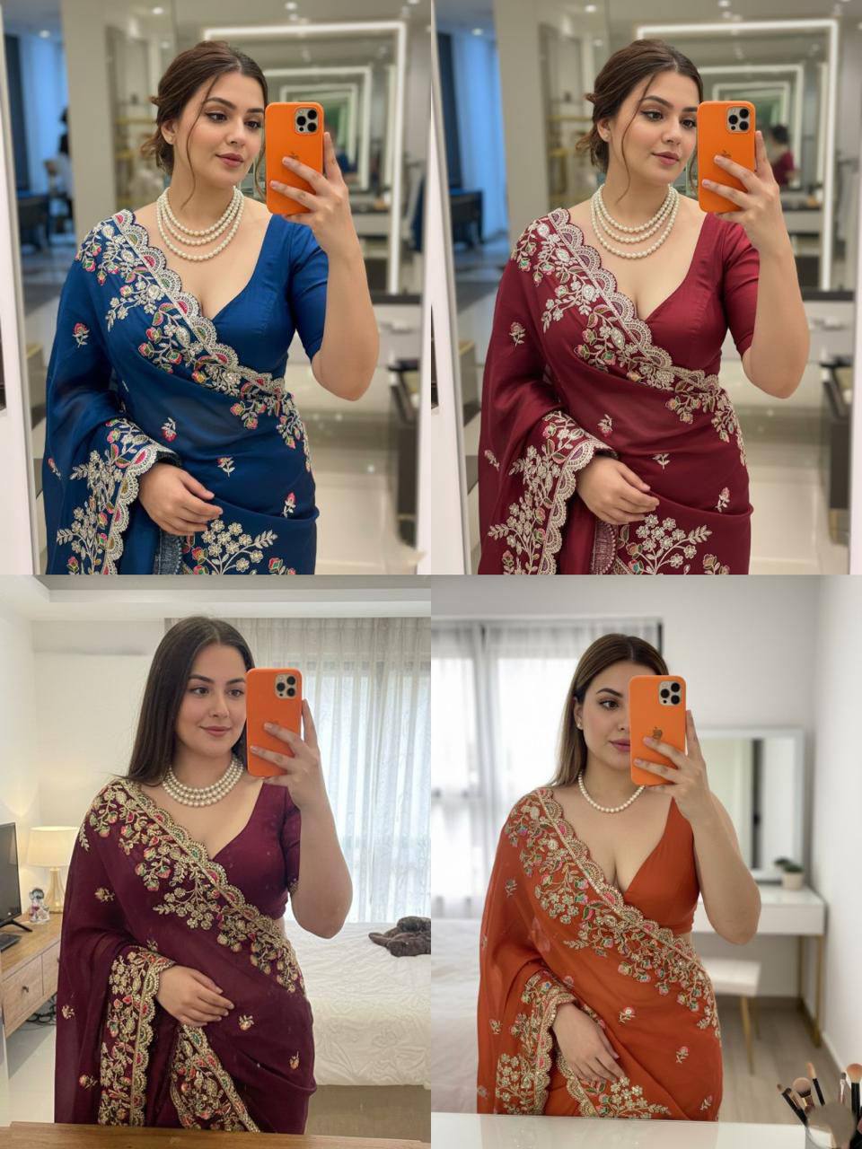 Party Wear Black Rangoli Silk Saree – Embroidery Sequins Work