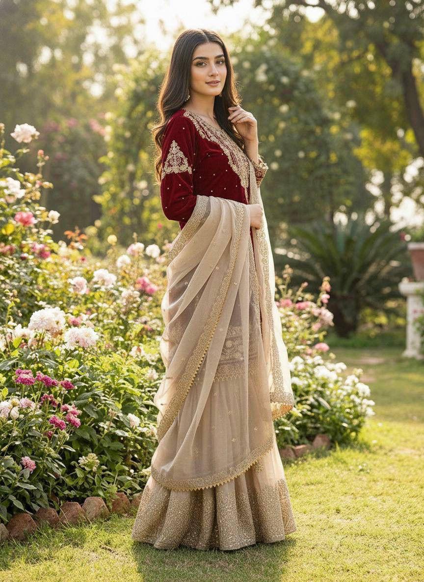 Premium GMY Silk Top‑Bottom & Dupatta Set