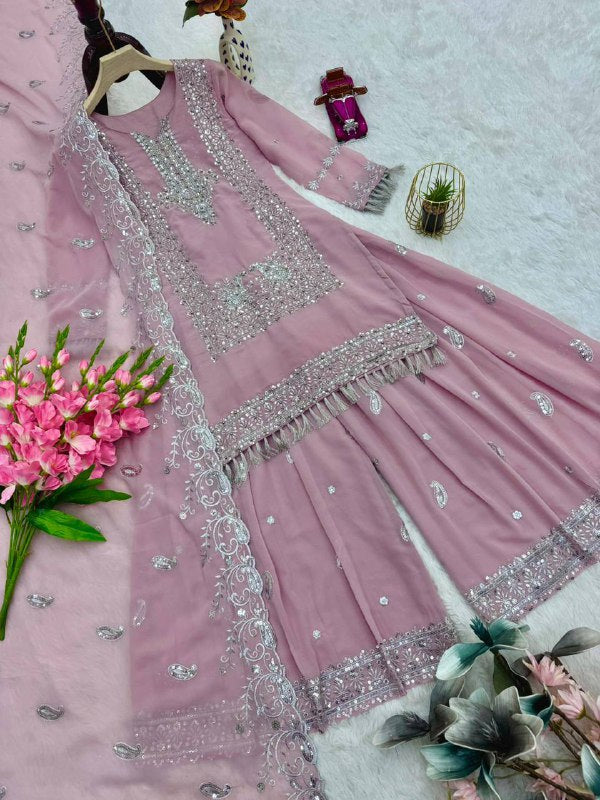 Premium Heavy Fox Georgette Party Wear Set – Embroidery