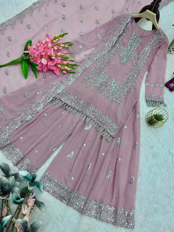 Premium Heavy Fox Georgette Party Wear Set – Embroidery