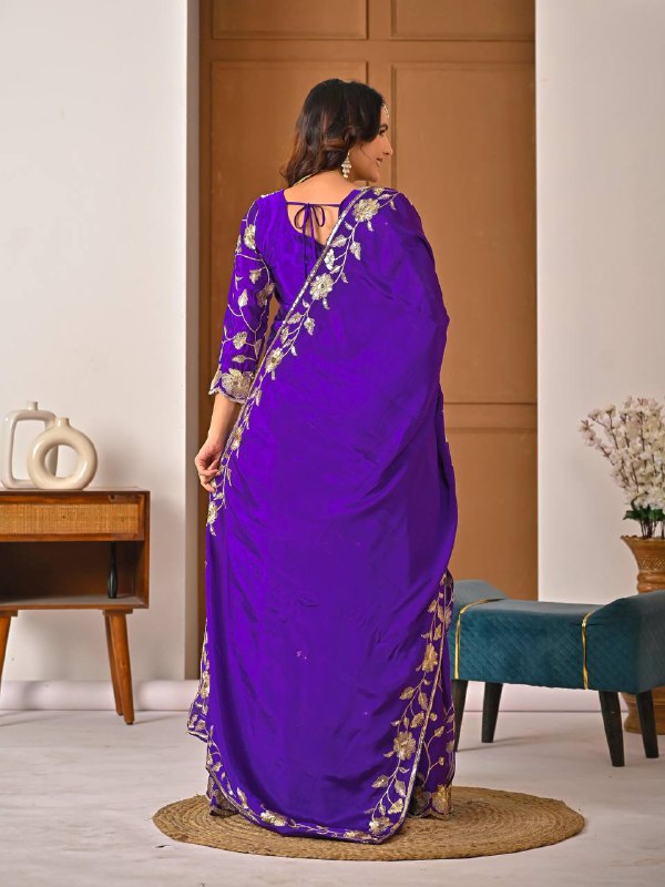 Premium Heavy Chinon Silk Party Wear Set
