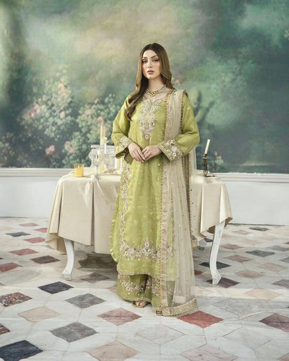 Pure Jimmy Choo Designer Top Plazzo Set – Heavy Sequins, Diamond & Moti Hand Work