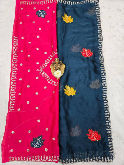 Rangoli Silk Saree – Original Jari Royal Mirror Work