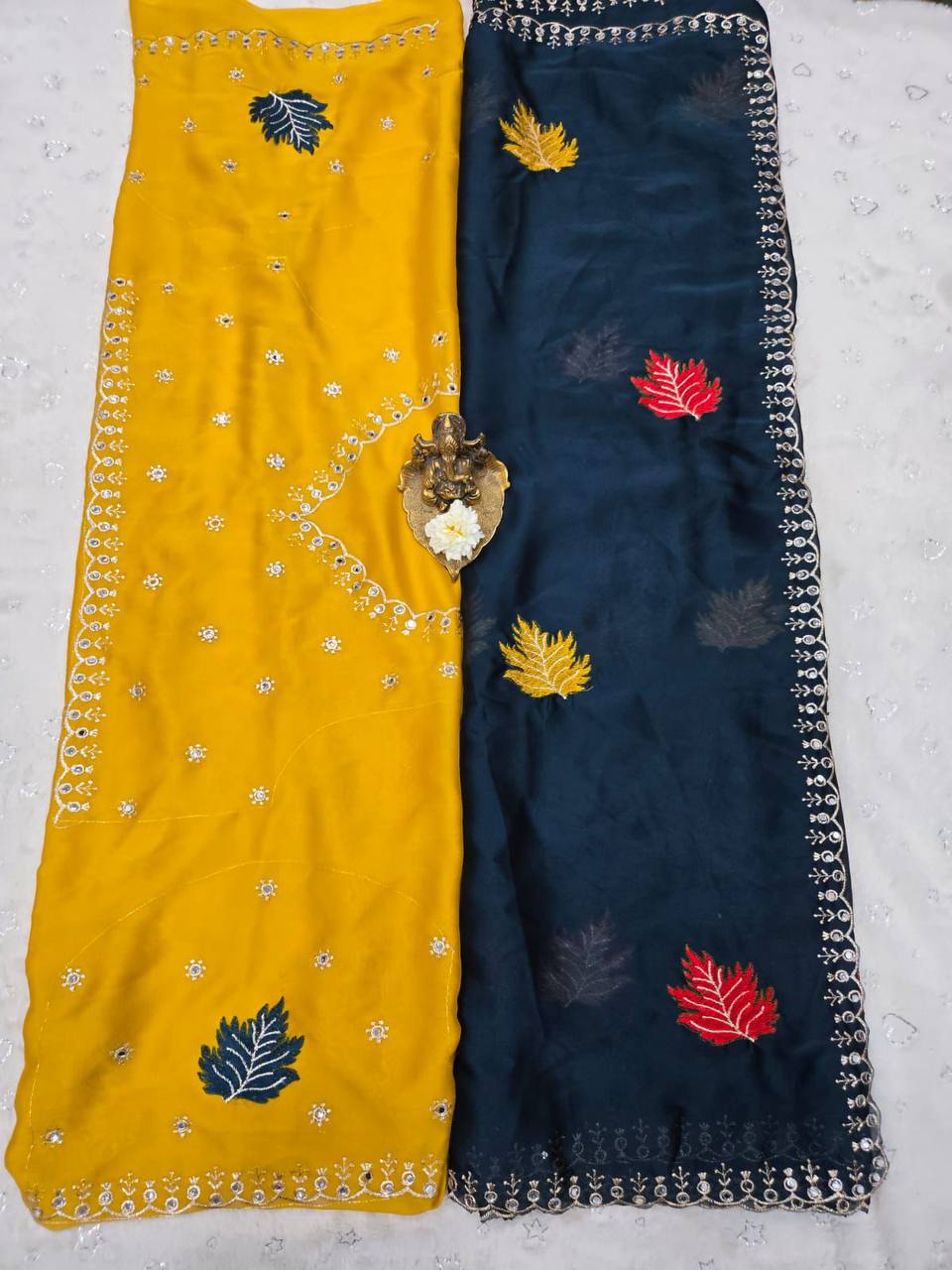Rangoli Silk Saree – Original Jari Royal Mirror Work