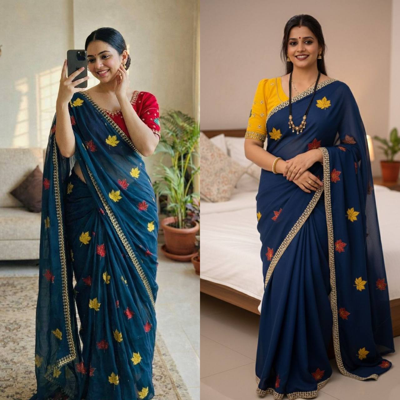 Rangoli Silk Saree – Original Jari Royal Mirror Work