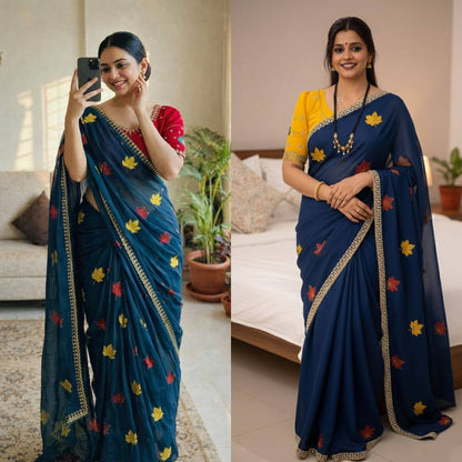 Rangoli Silk Saree – Original Jari Royal Mirror Work