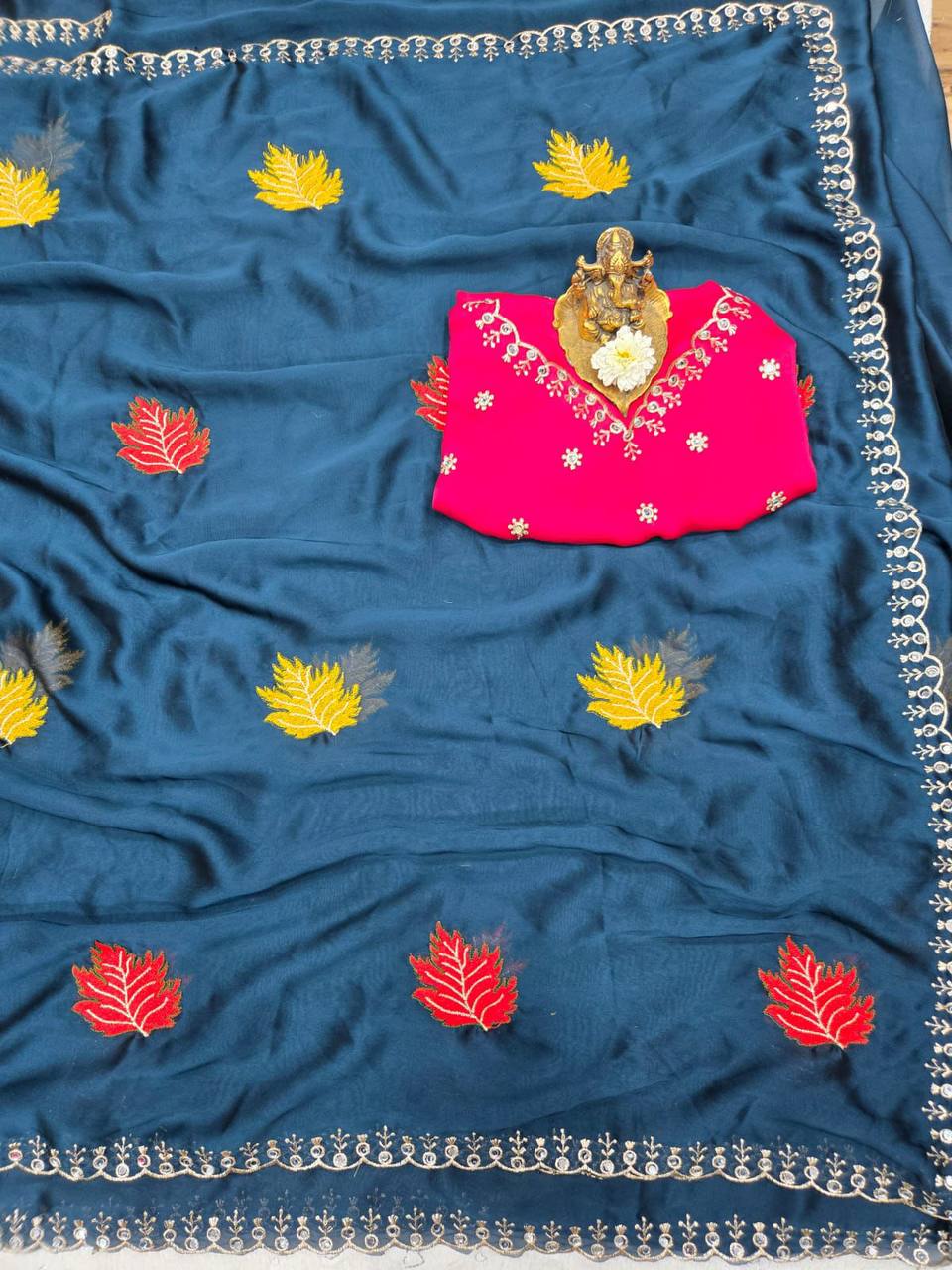 Rangoli Silk Saree – Original Jari Royal Mirror Work