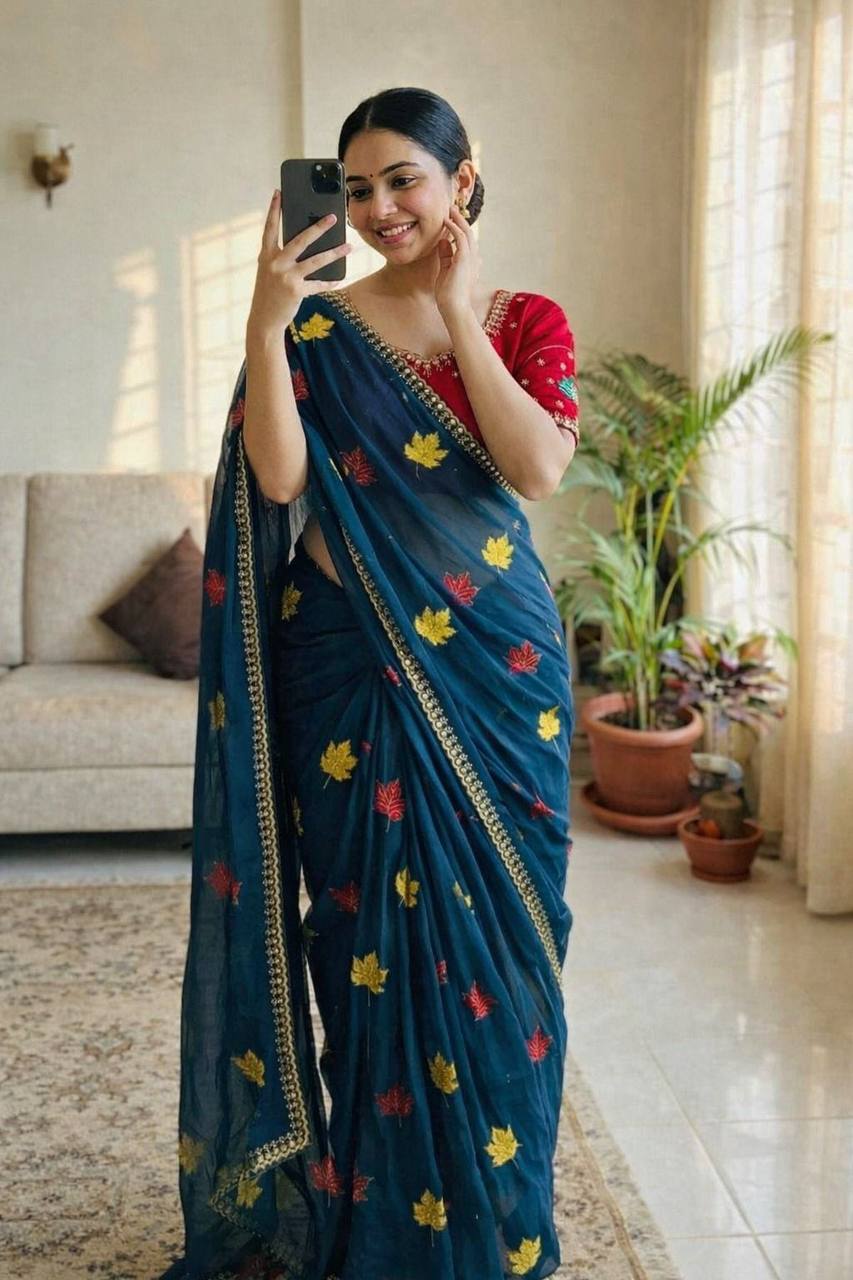 Rangoli Silk Saree – Original Jari Royal Mirror Work