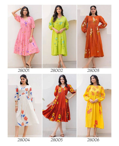 Plus Size Kurti Short Dress – Kota Checks with Heavy Digital Print