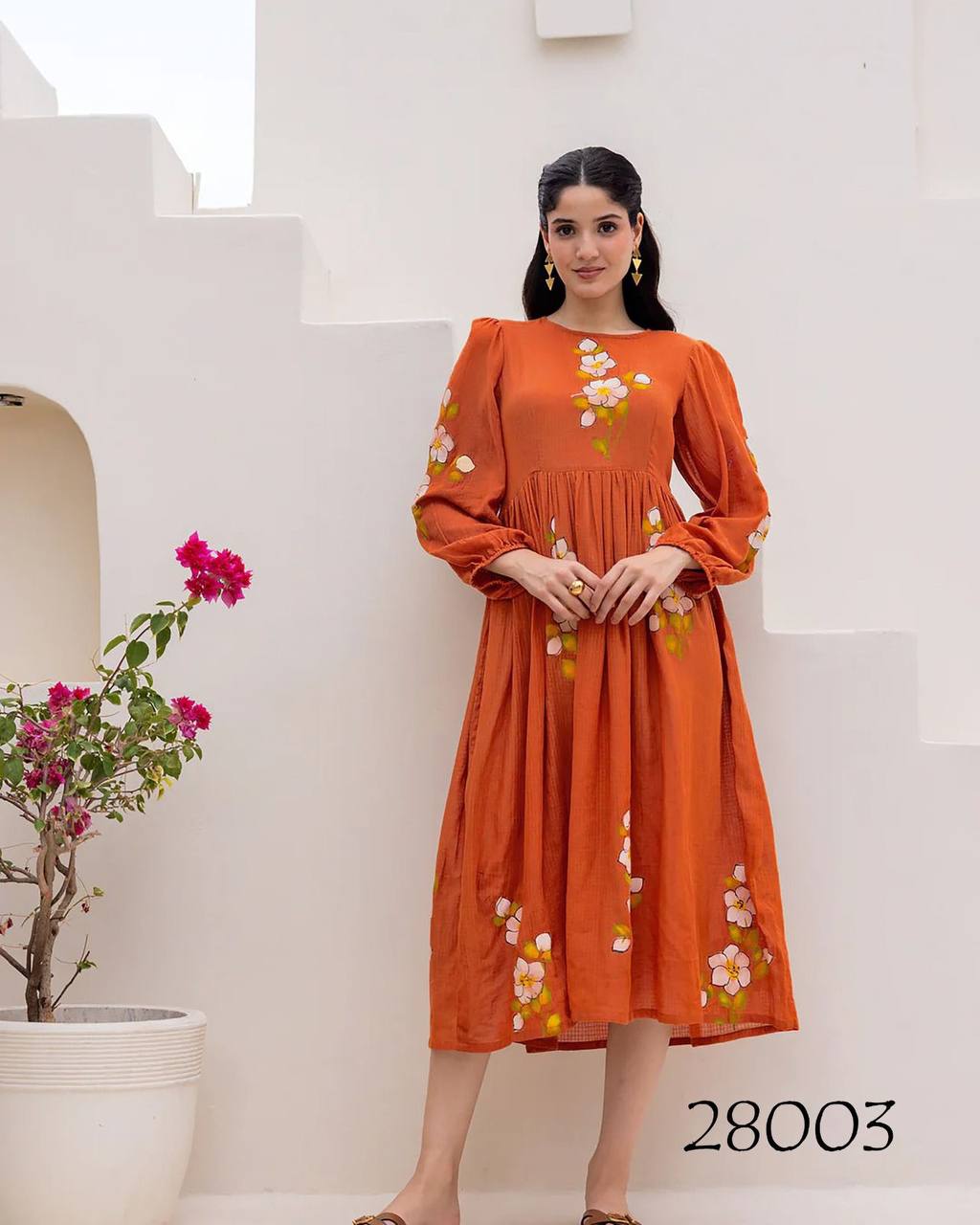 Plus Size Kurti Short Dress – Kota Checks with Heavy Digital Print